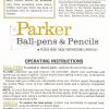 Parker Ball Pen and Pencil Instructions c1970