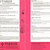 Parker Instructions c1975